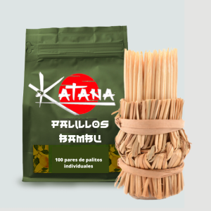 Palillos redondos de bambu sin marca