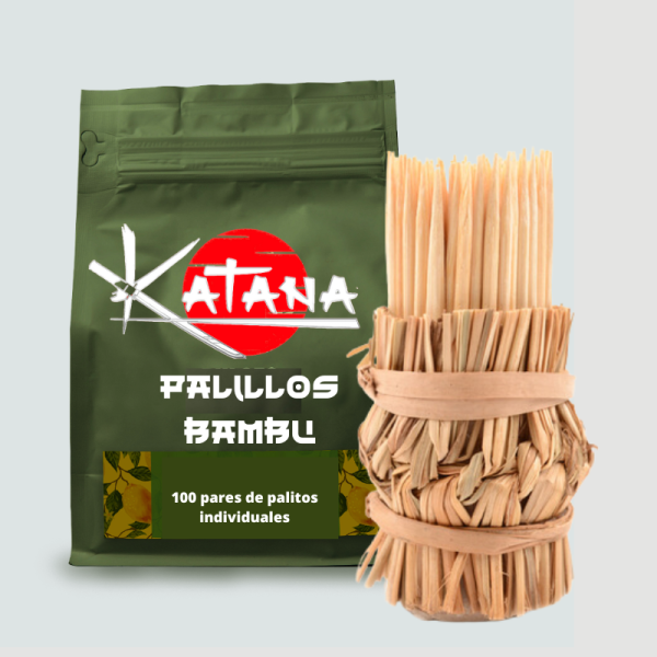 Palillos redondos de bambu sin marca