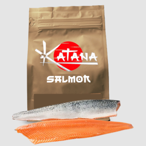 Filete de salmón con piel, precio por libra