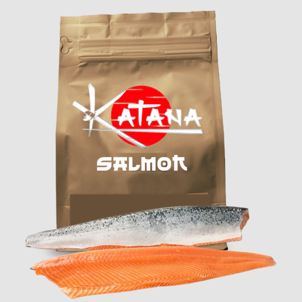 Filete de salmón con piel, precio por libra
